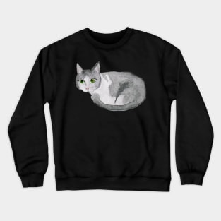 Gray Tabby Cat Crewneck Sweatshirt